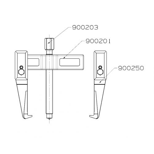 EXTRACTOR FORZA SERIE 9000 DE 2 PATAS